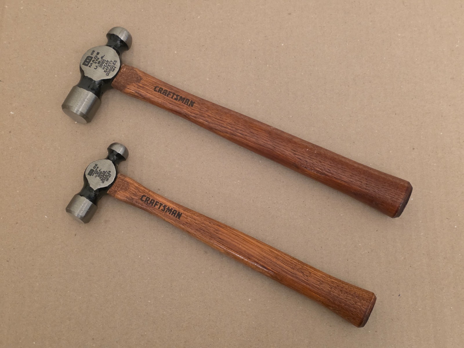 RARE BRAND NEW Craftsman hammer set: 8oz & 16oz, 38469 & 38485, made in USA