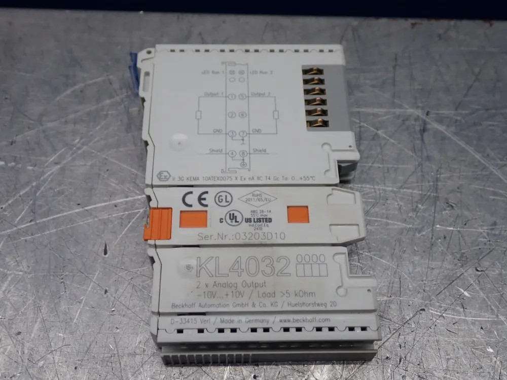 BECKHOFF KL4032 ANALOG OUTPUT TERMINAL  05250780935