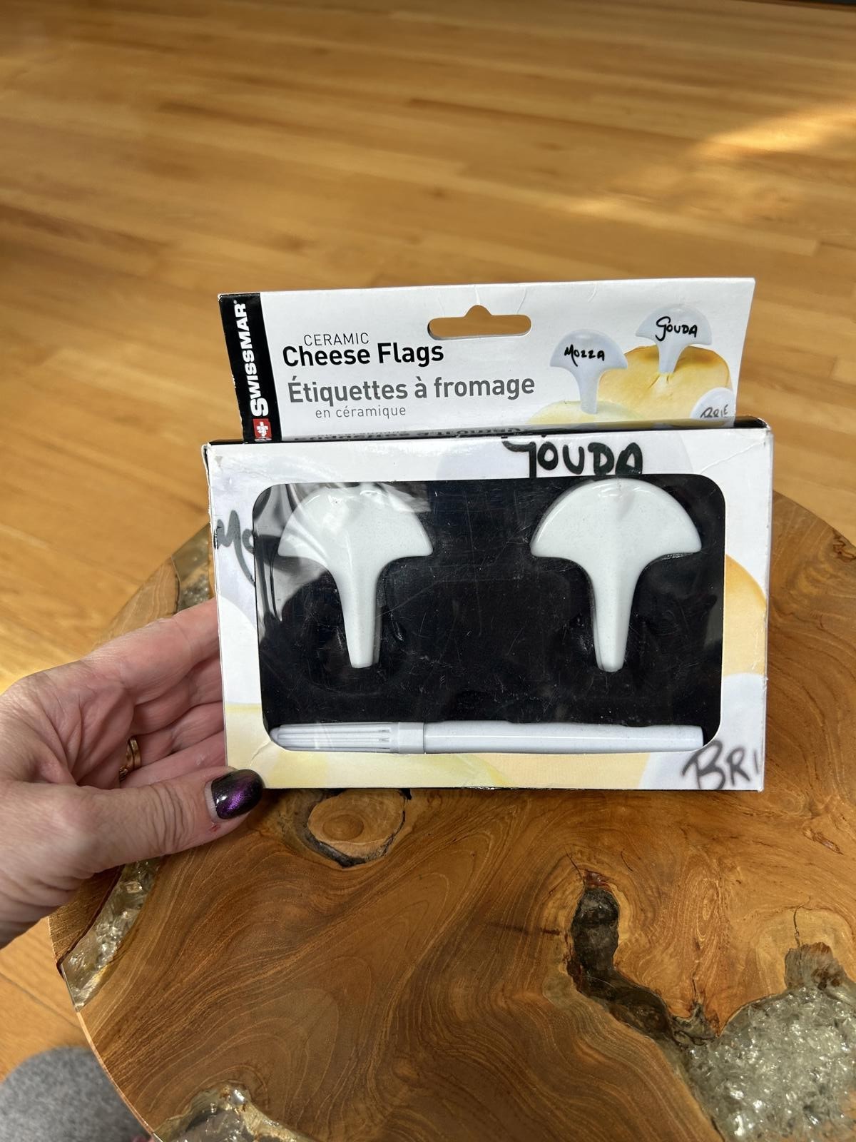 Swissmar Ceramic Cheese Flags Set