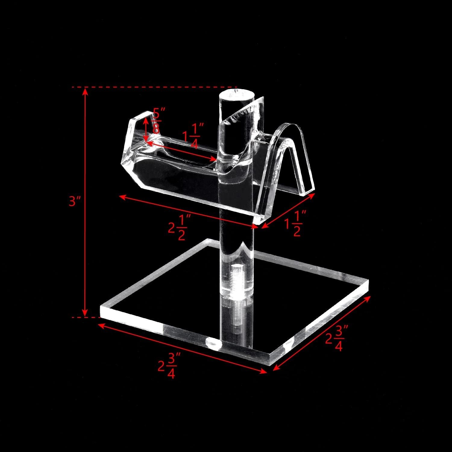 3-Piece Acrylic Eyewear Display Stand Set