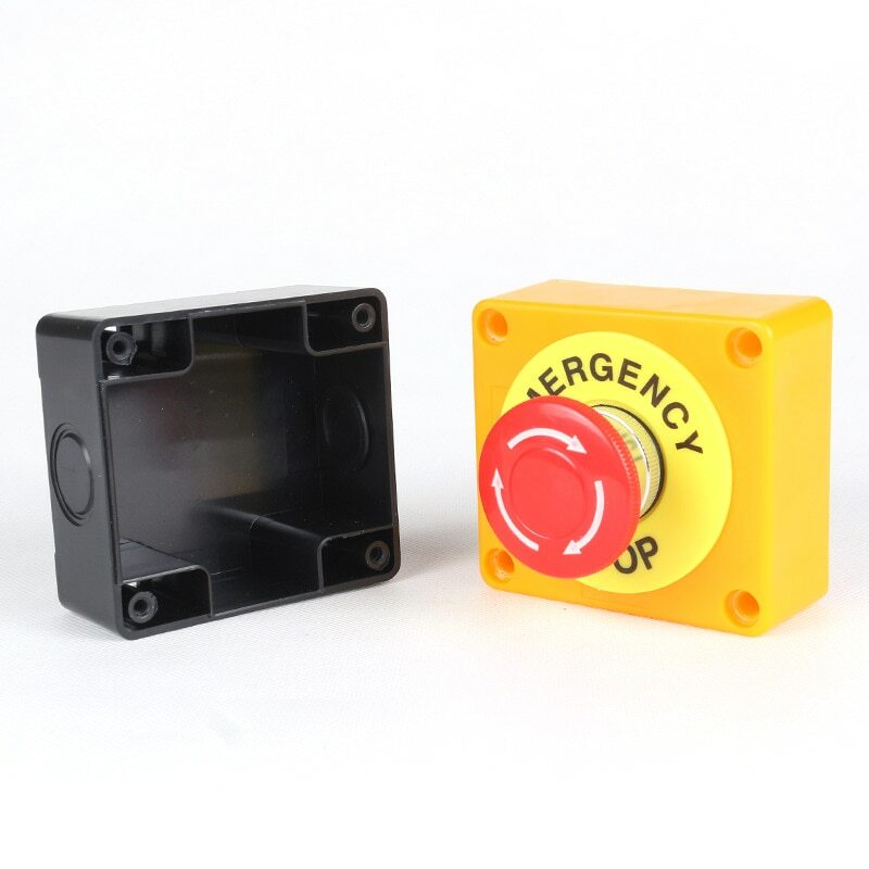 Push Button Switch DPST Emergency Stop Button AC 660V 10A NO+NC LAY37-11ZS