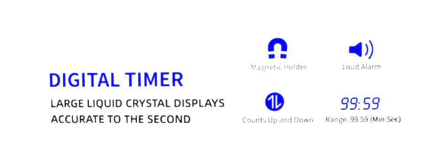 Sphord Digital Timer, Large Liquid Crystal Displays