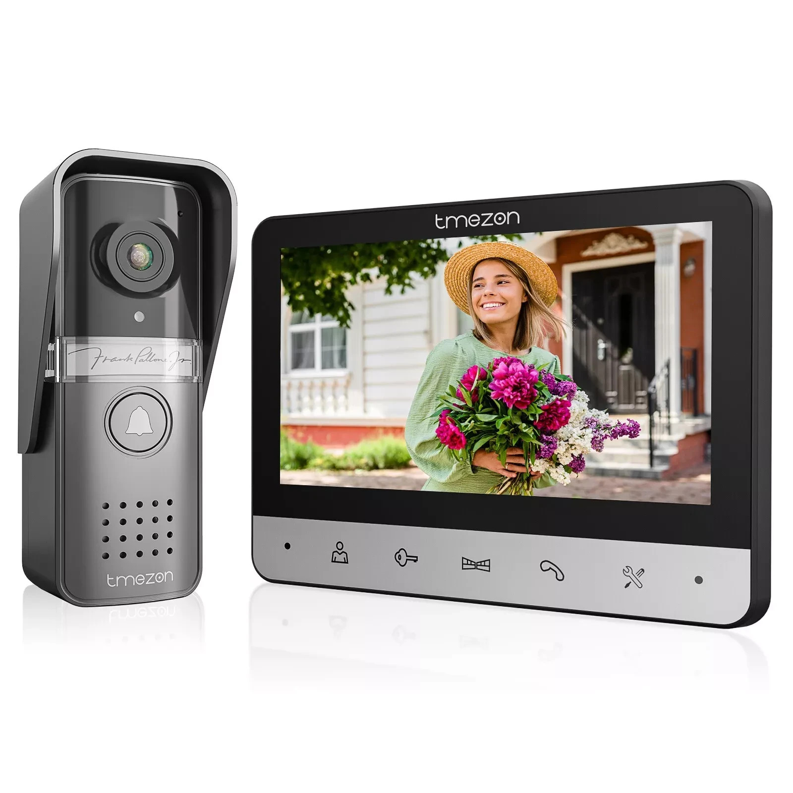 7'' Video Doorbell Intercom System Support Unlock, Monitoring, Dual-Way Audio