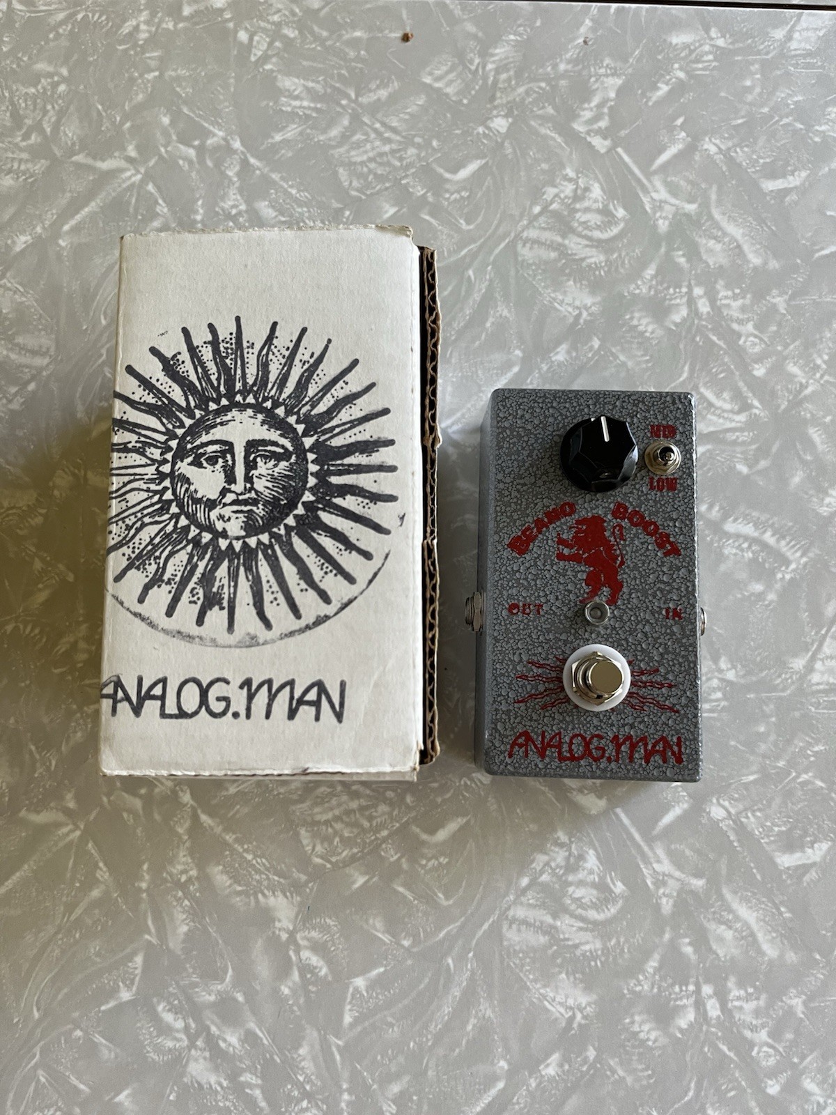 Analogman Beano boost RCA germanium transistor 2019 with box