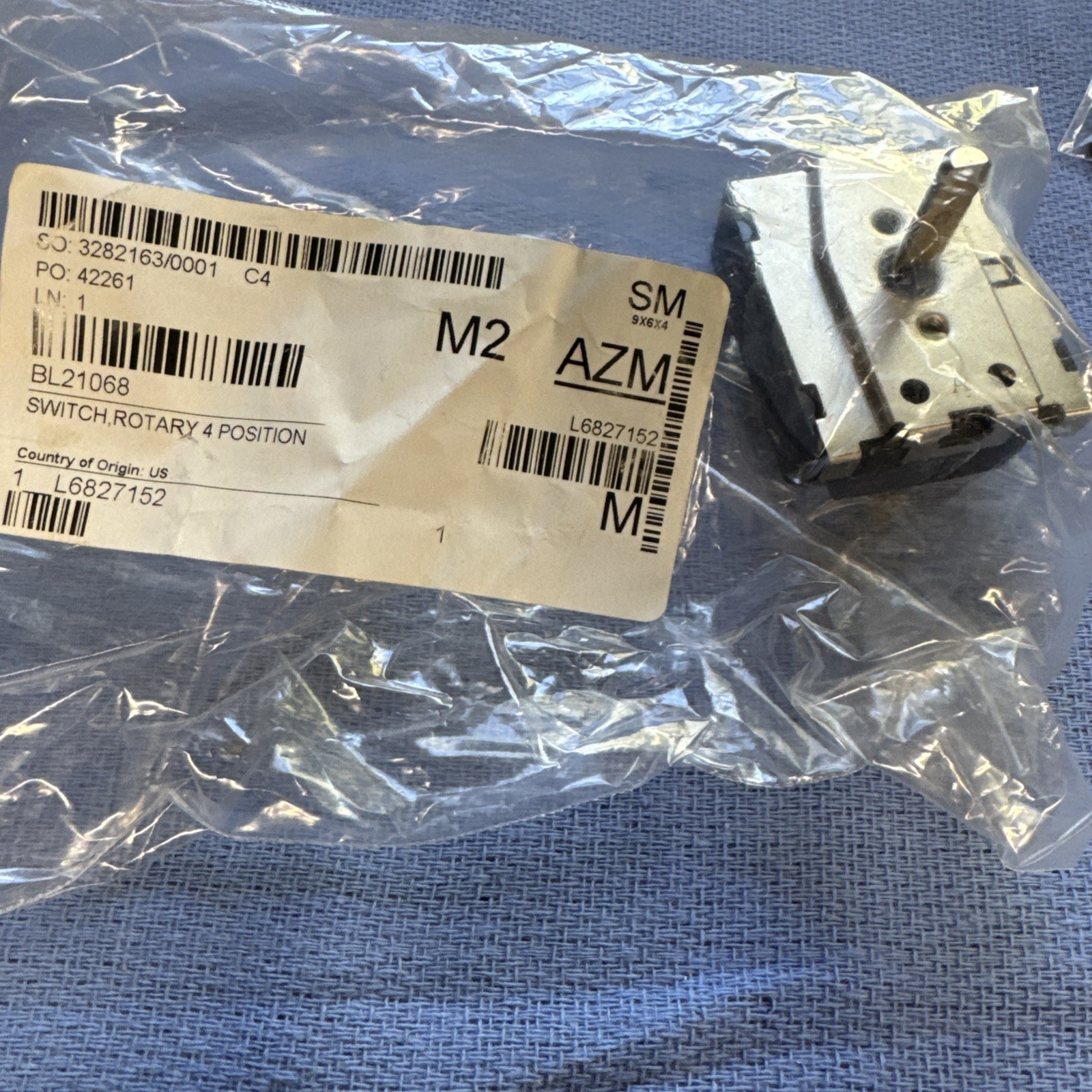 21068 Blodgett Switch,Rotary 4 Position Genuine OEM BL21068