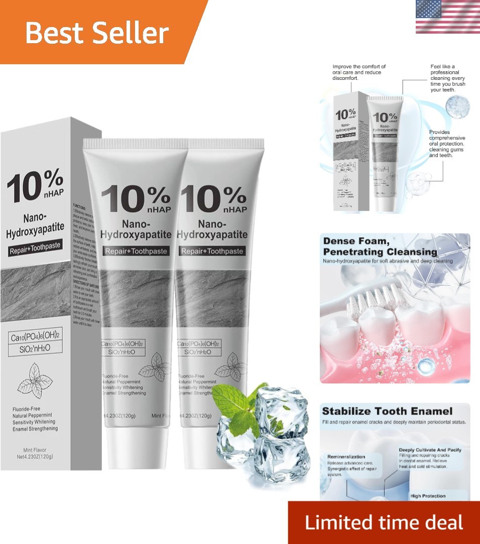 Gentle Mint Hydroxyapatite Toothpaste for Sensitive Teeth - 10% Formula, 8.46oz