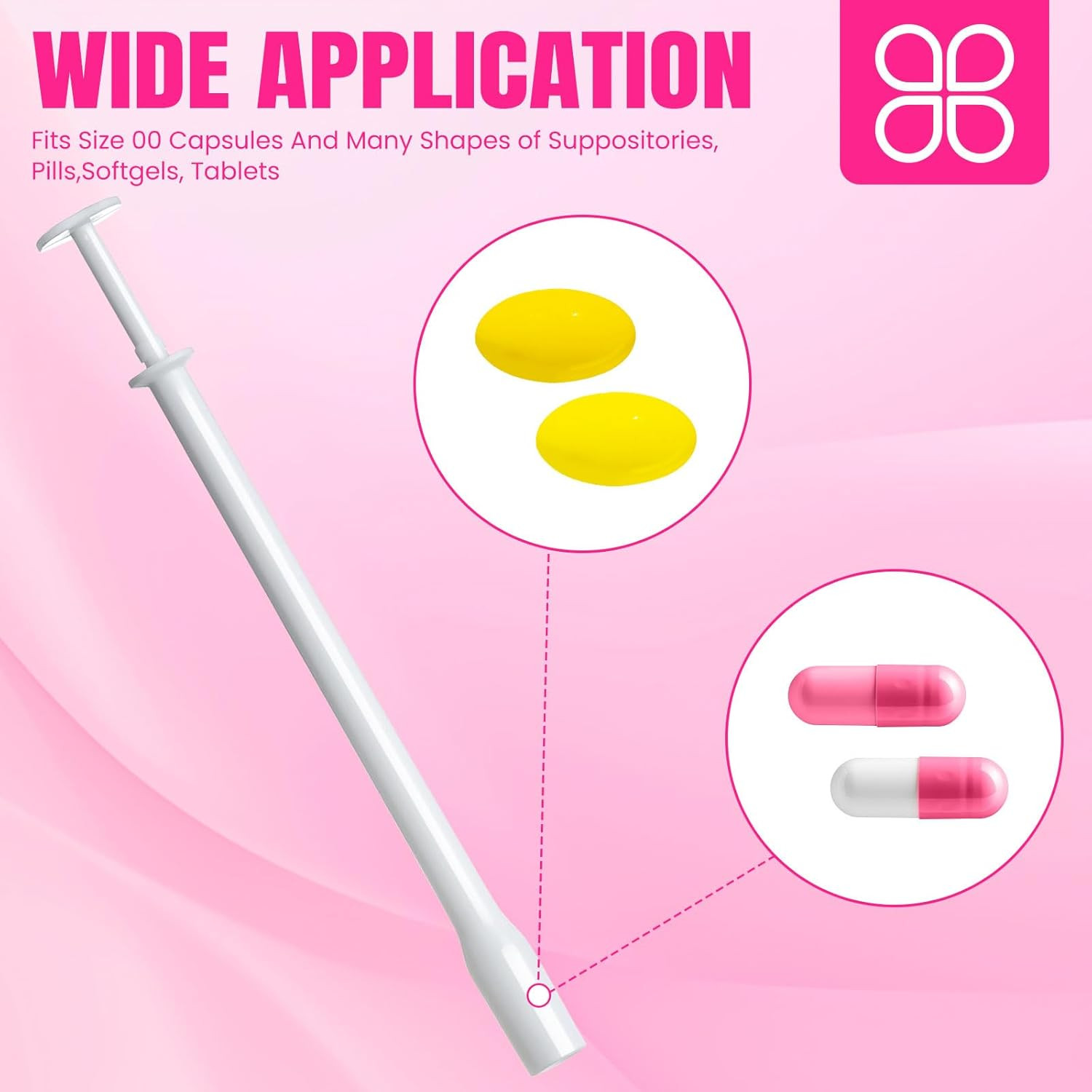 30 Pack Disposable Vaginal Suppository Applicator for Women, Vaginal Applicator