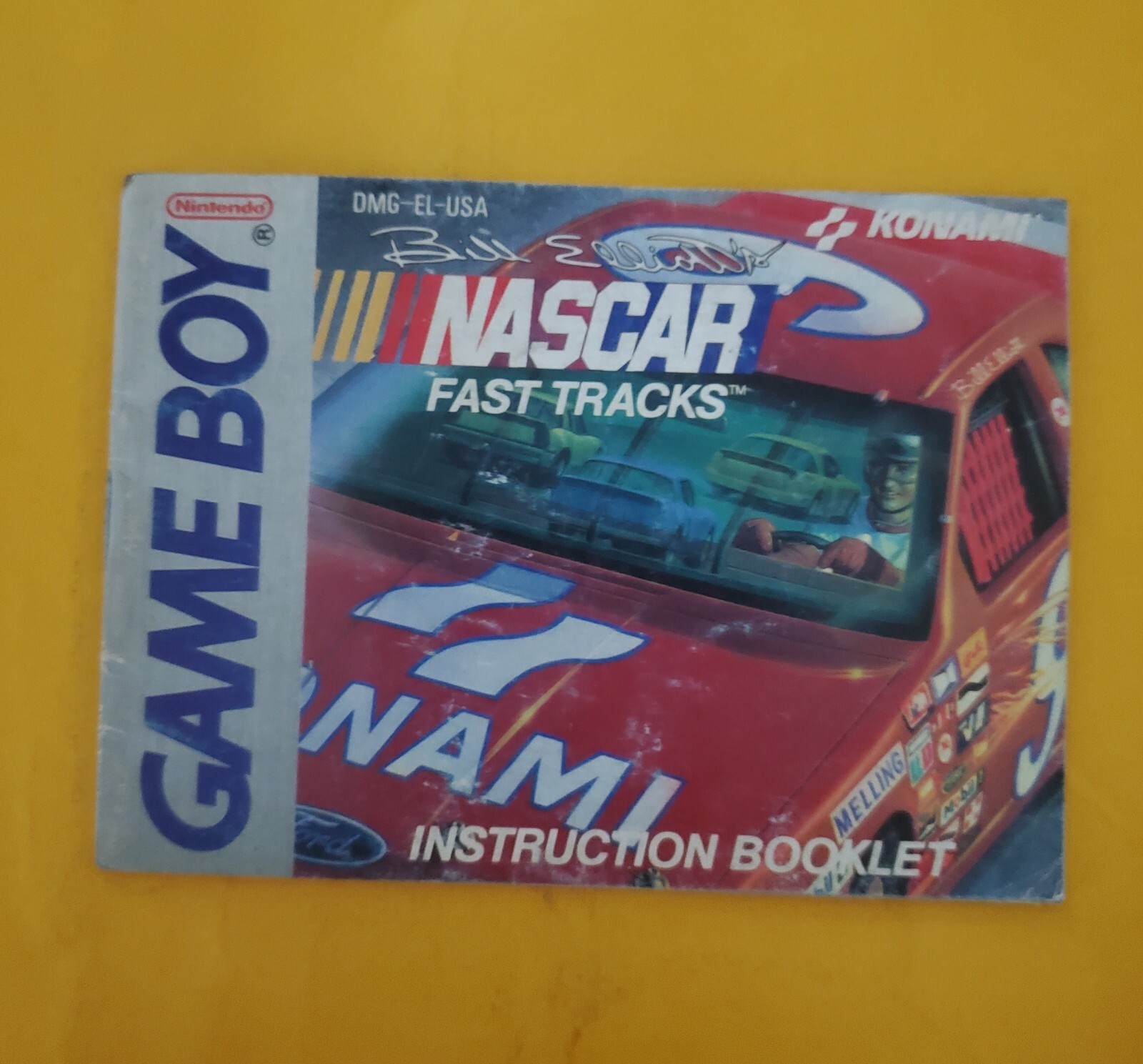 Bill Elliott NASCAR Fast Track Original Nintendo Gameboy Instruction Manual Only