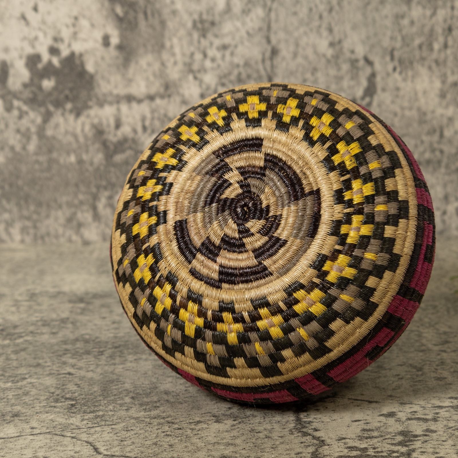 Multi-Color Greek Key Jungle Rainforest Basket