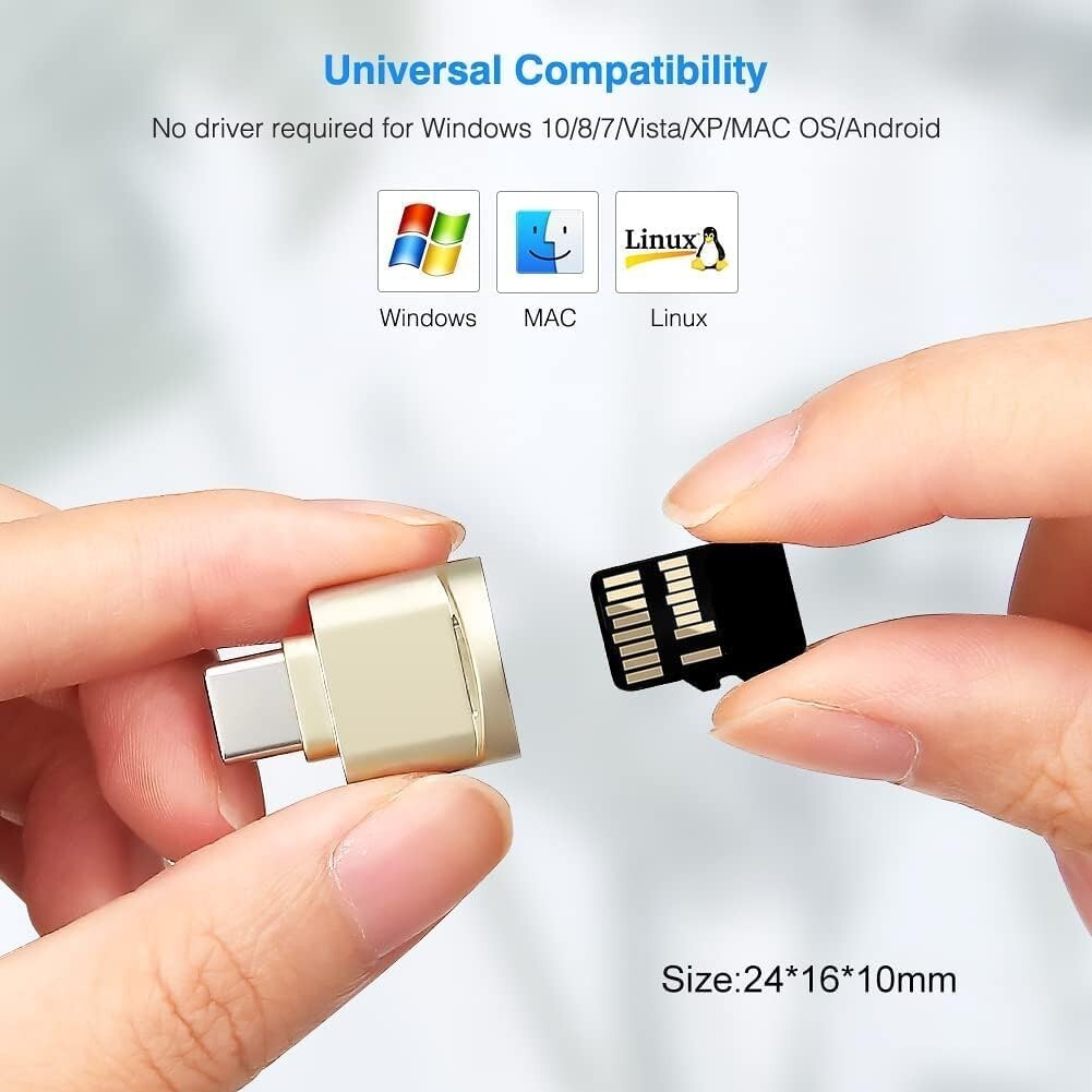 USB C Micro SD/TF Card Reader Micro SD SDHC SDXC OTG Memory Reader Mini Adapter