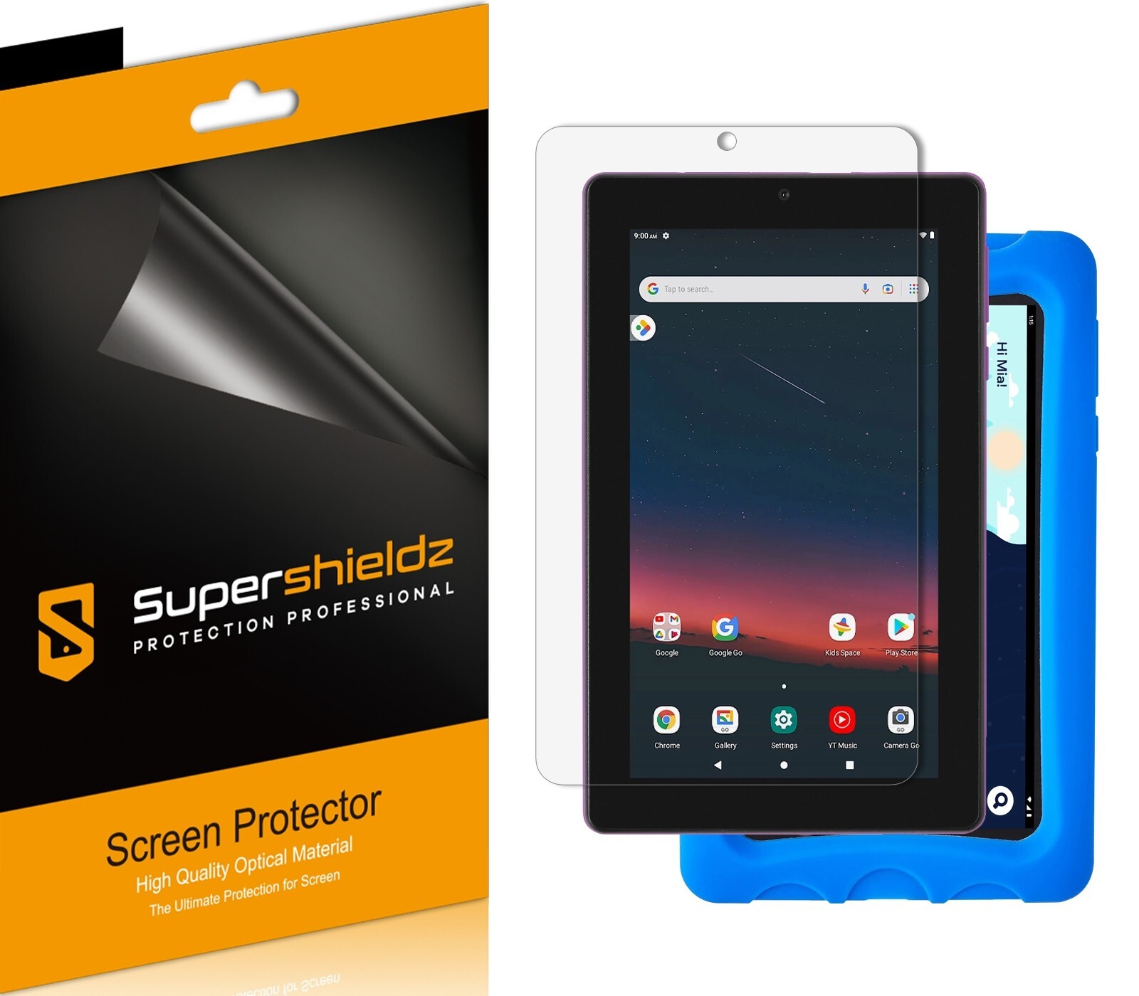 3X Supershieldz Clear Screen Protector for Onn 7 inch Tablet Gen 3 (2022)/ Kids