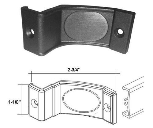 Framed Shower Door Towel Bar Nylon Brackets - Pair