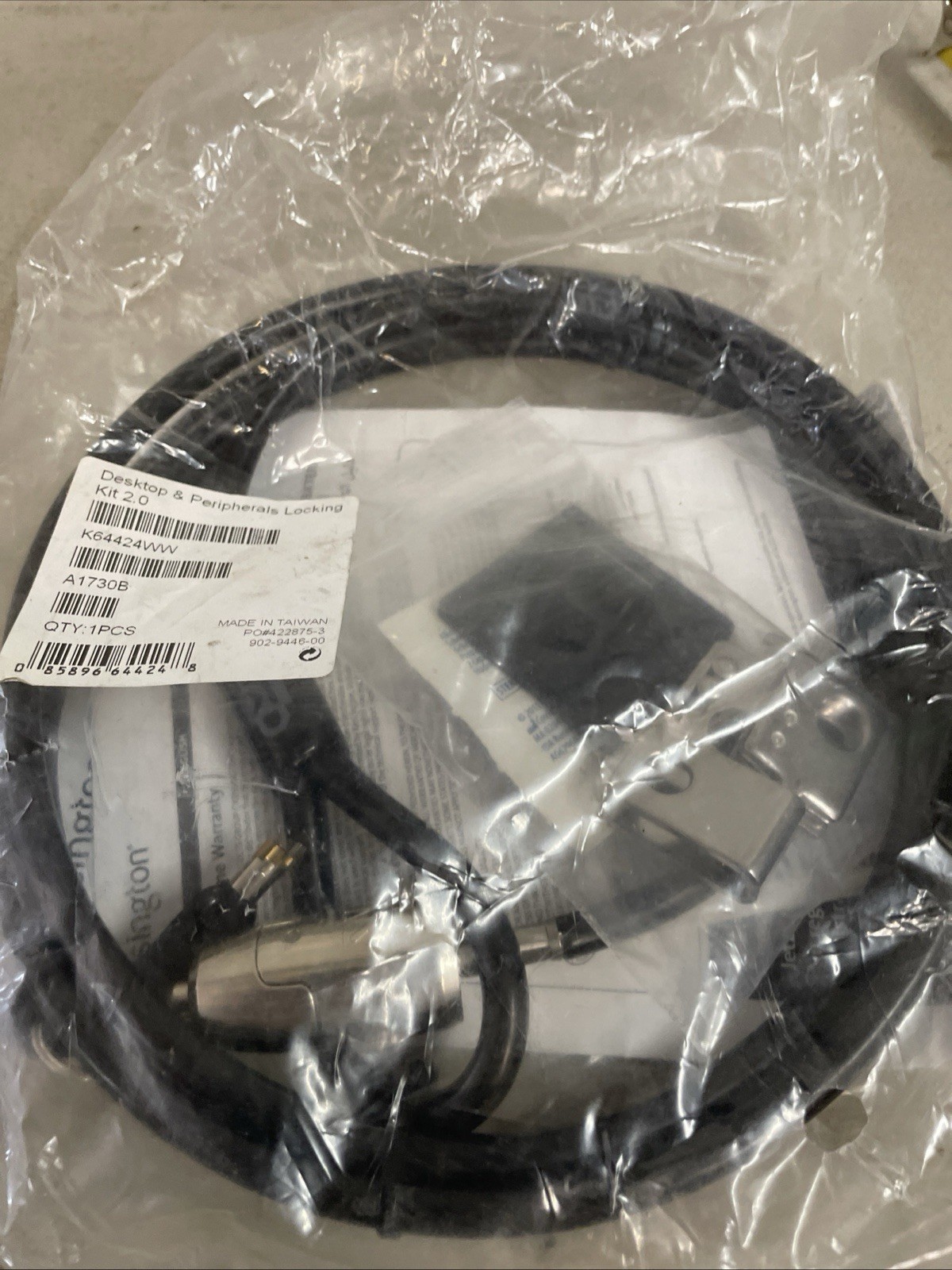 Kensington Desktop & Peripherals Locking Kit 2.0 New