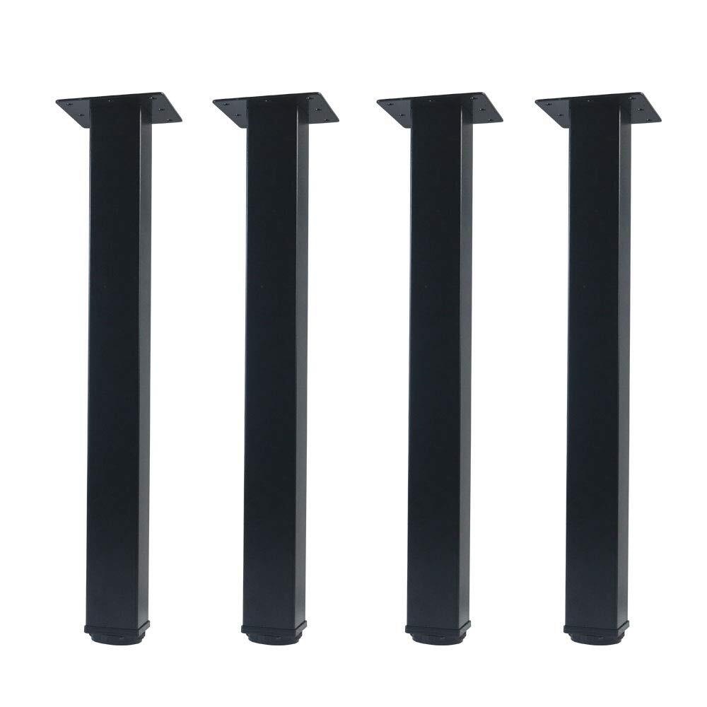 16 inch Adjustable Metal Furniture Legs Square Office Table Furniture Leg Set...