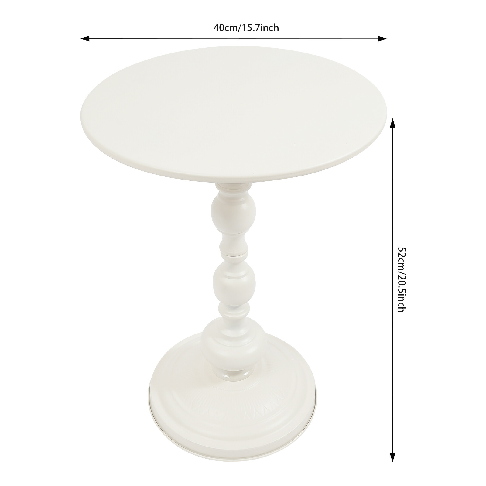 40cm Small End Table Round Side Table Coffee Table For Cafe Bar Yard Living Room