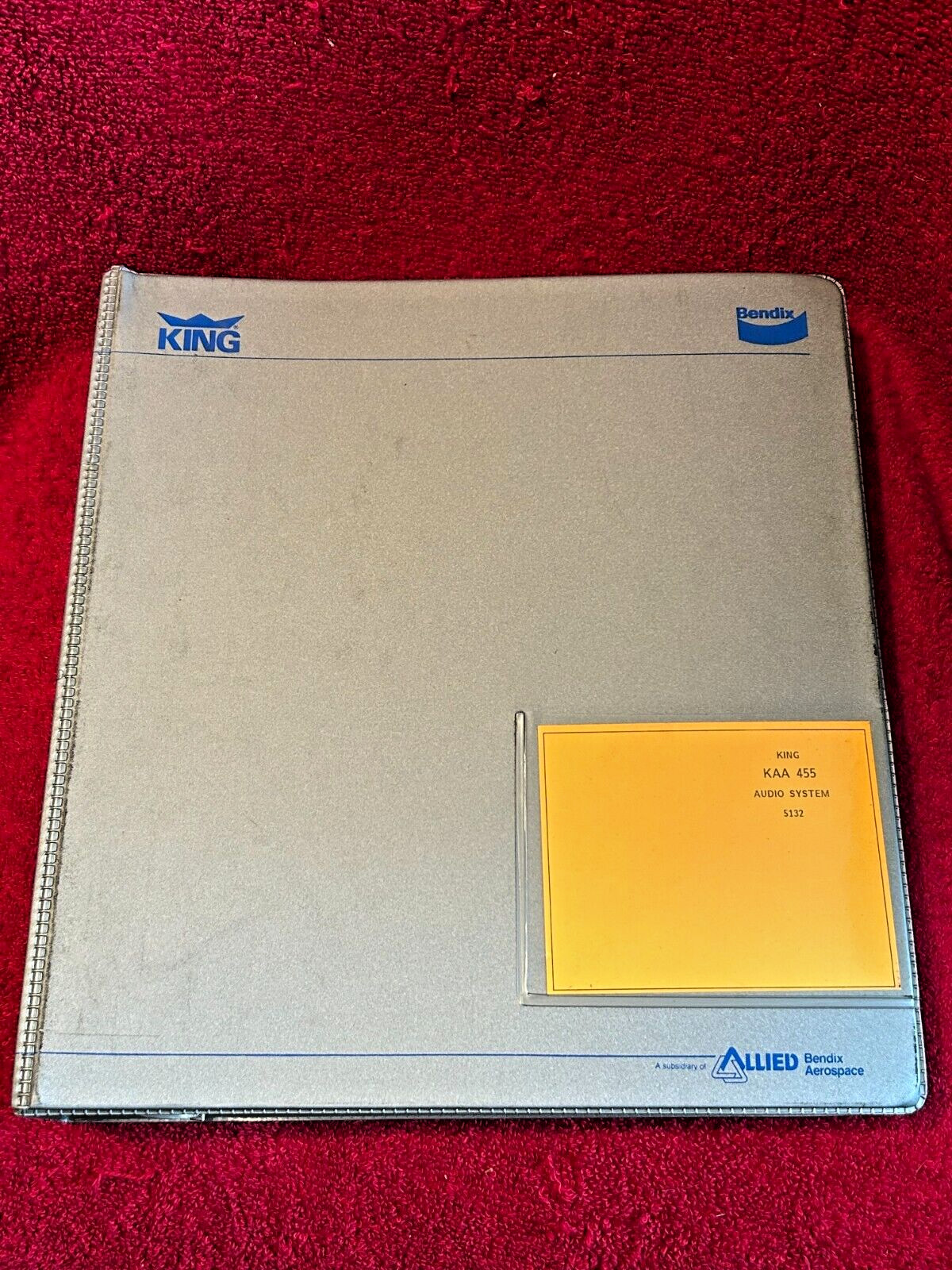KING KAA 455 AUDIO SYSTEM INSTALL MAINTENANCE OVERHAUL MANUAL NO 006-5132-04
