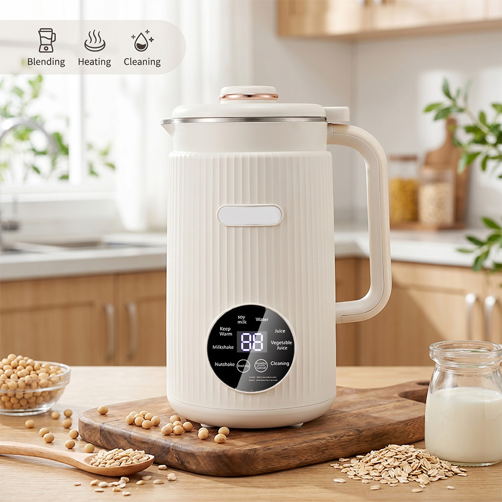 Automatic Nut Milk Maker Machine 40oz Soy Almond Milk Blender Soup Maker 110V