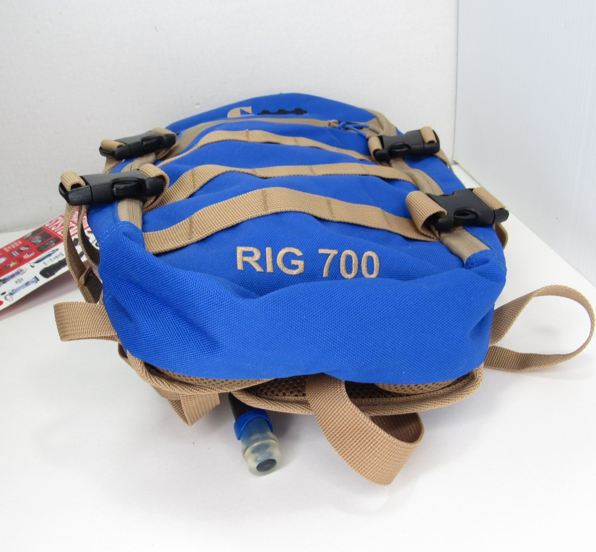 NEW Geigerrig Hydration Pack RIG 700 System Backpack Blue Tan Hiking Biking