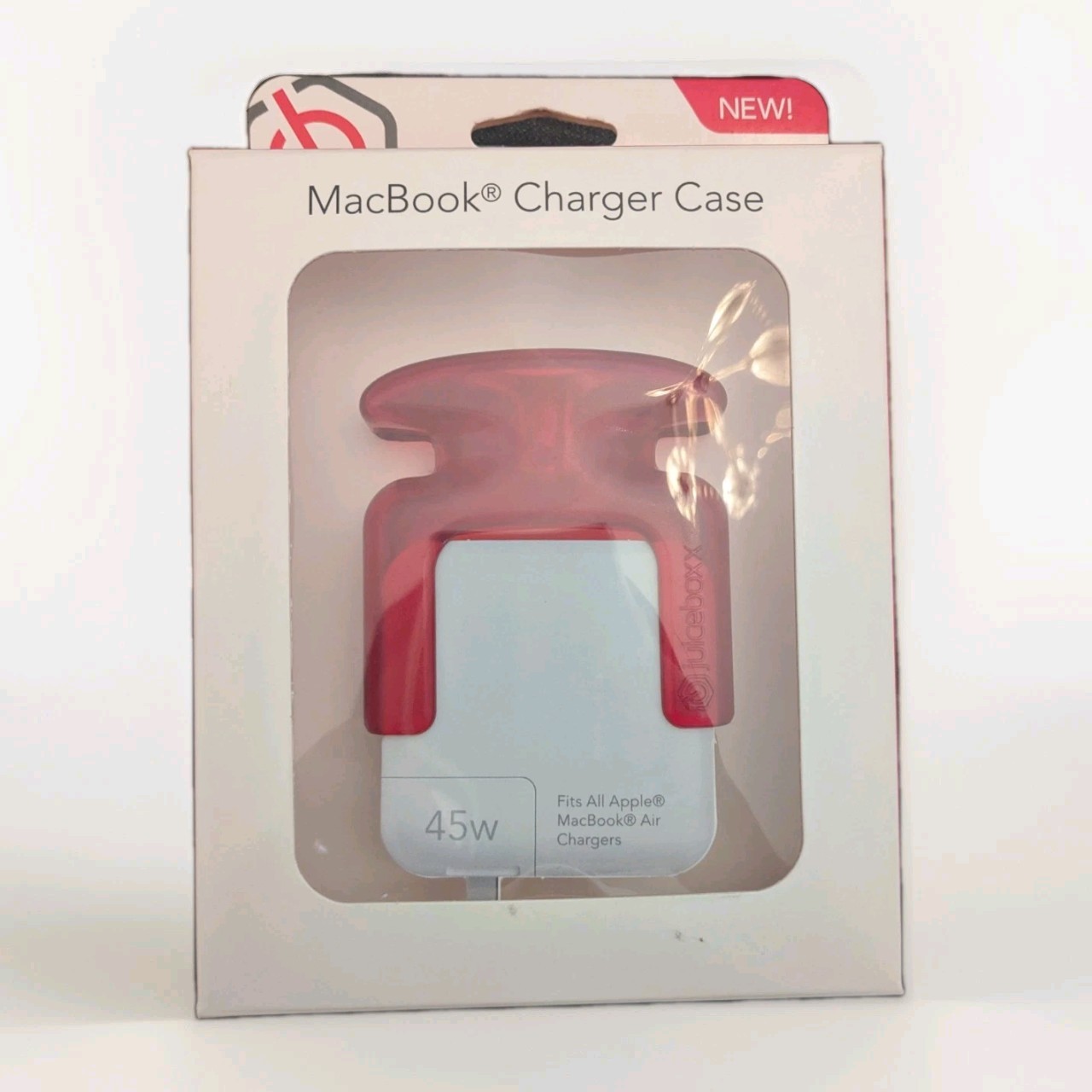 New Juiceboxx All Macbook Air Charger Case Red Cord Manage Protect Translucent