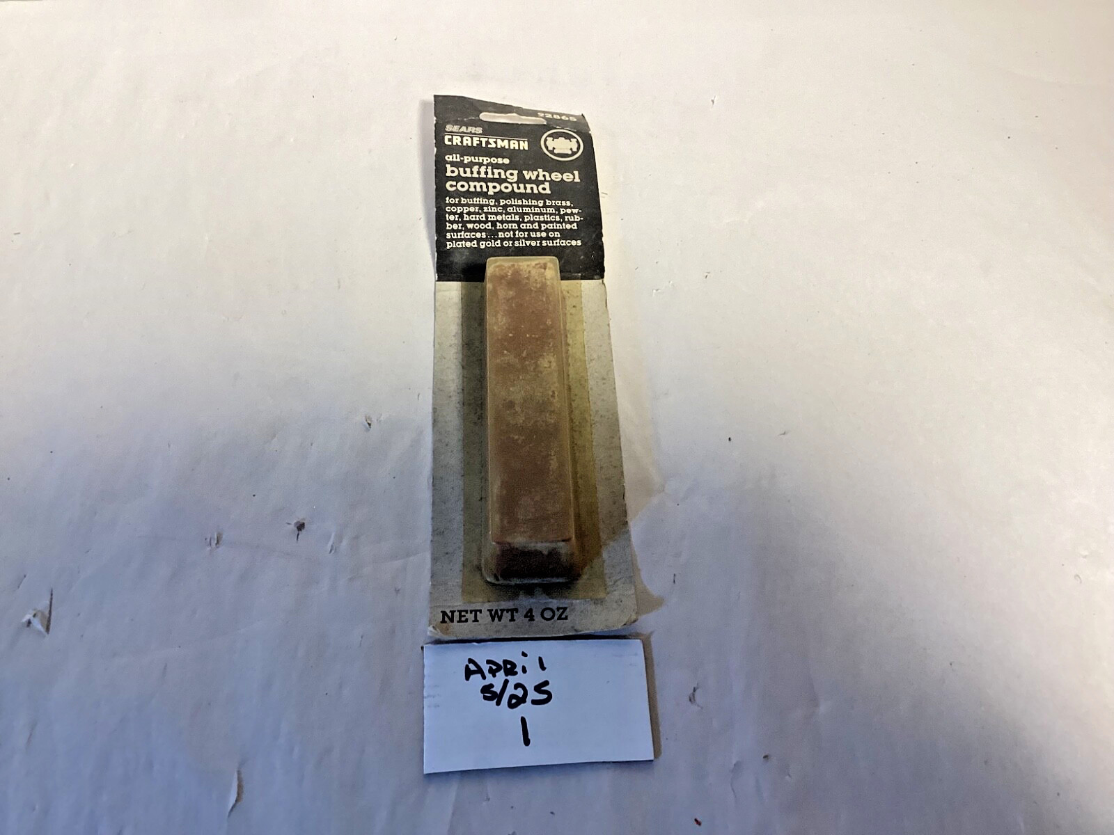 Vintage Craftsman 92865 buffing wheel compound new old stock