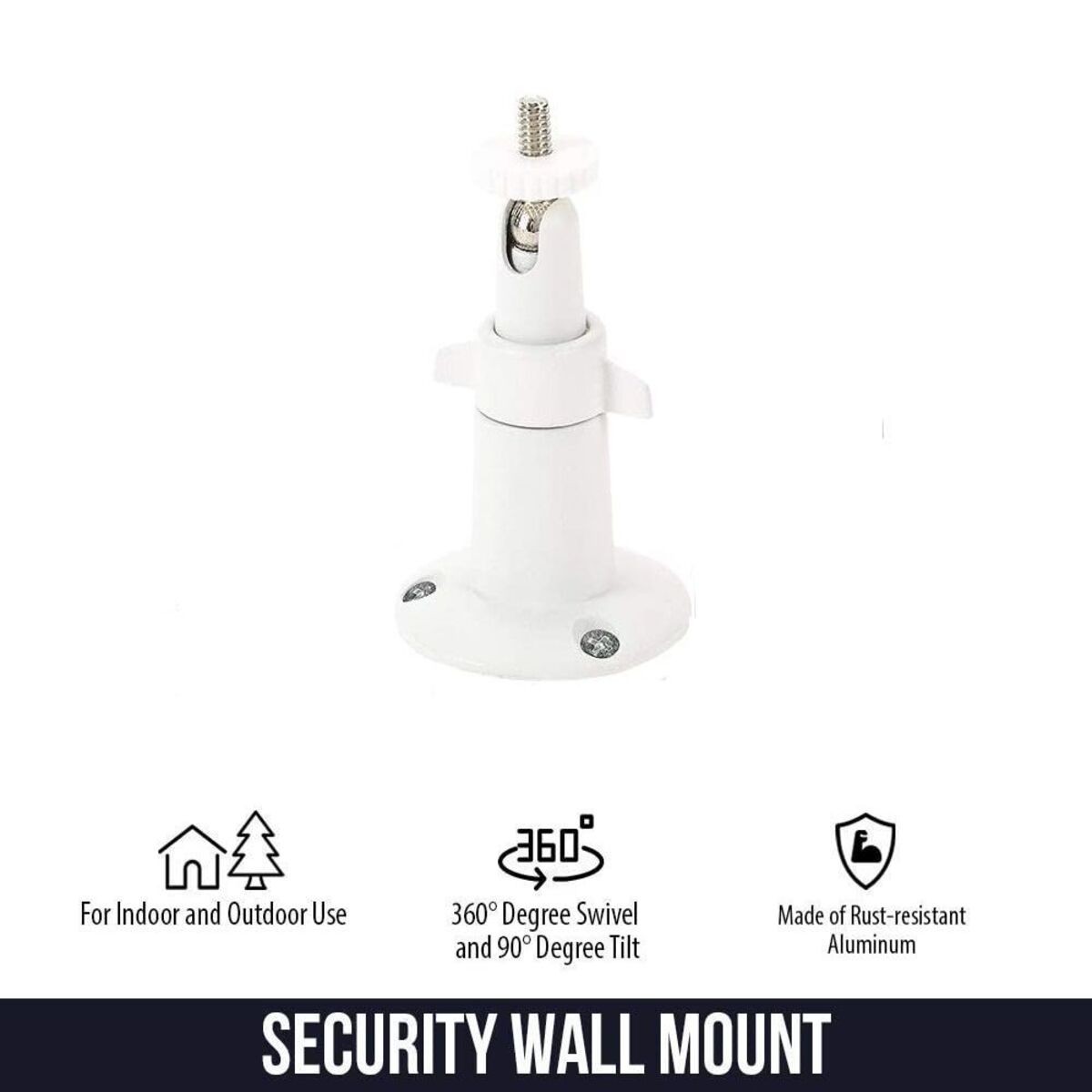 Security Camera Wall Mount Adjustable, Adjustable for Kitchen Home (White)