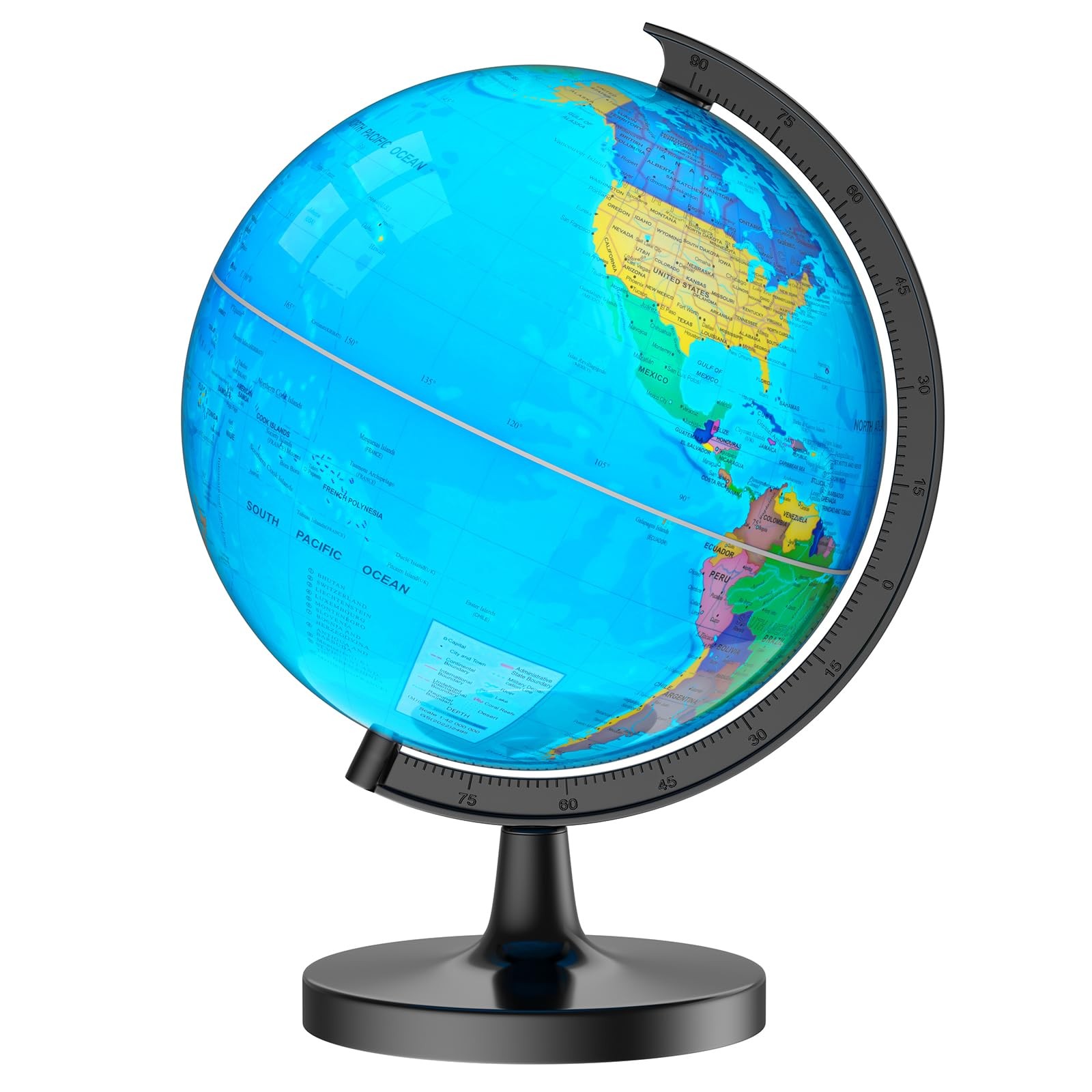 13" Globe for Kids & Adults with HD Waterproof & Writable Surface