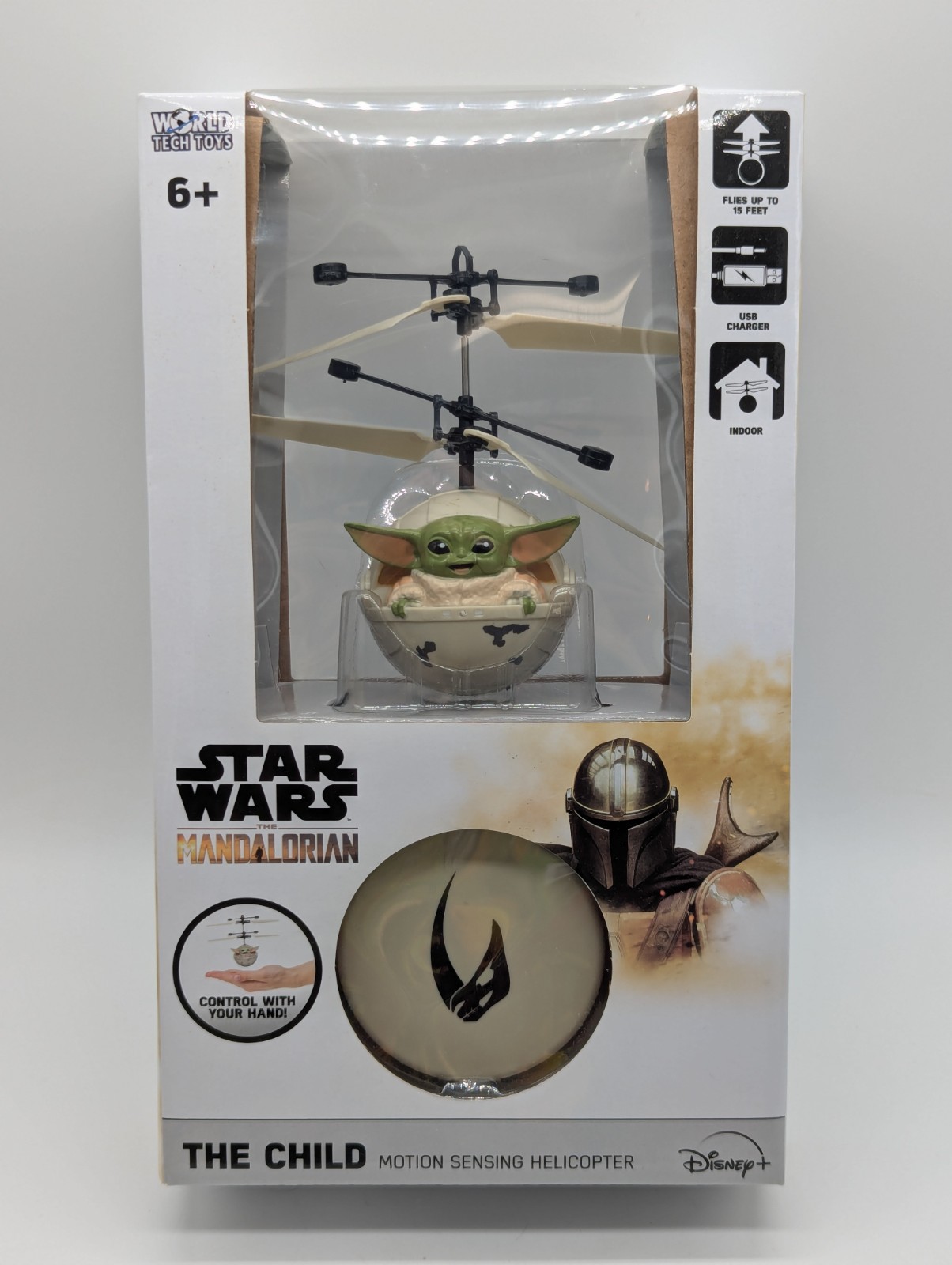 Star Wars The Mandalorian Baby Yoda Licensed Infrared RC Flying Helicopter Ball