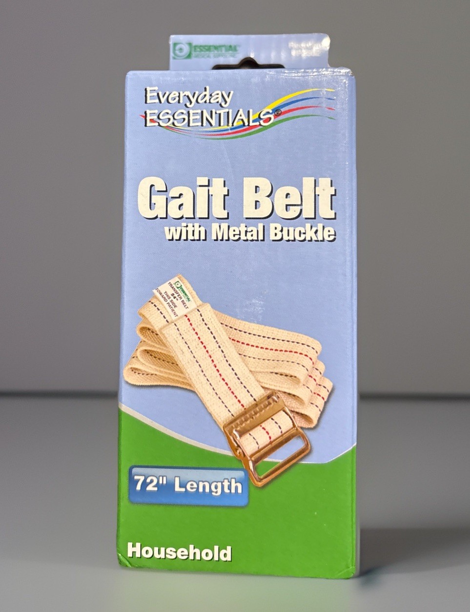 Cotton Blend Walking Gait and Standing Belt with Secure Metal Buckle 72 Inch NEW