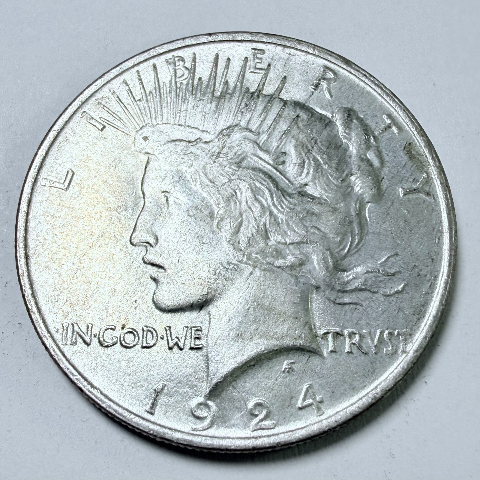 1924 PEACE SILVER DOLLAR - 90% SILVER - EXTRA FINE DETAILS - FREE SHIP #9625