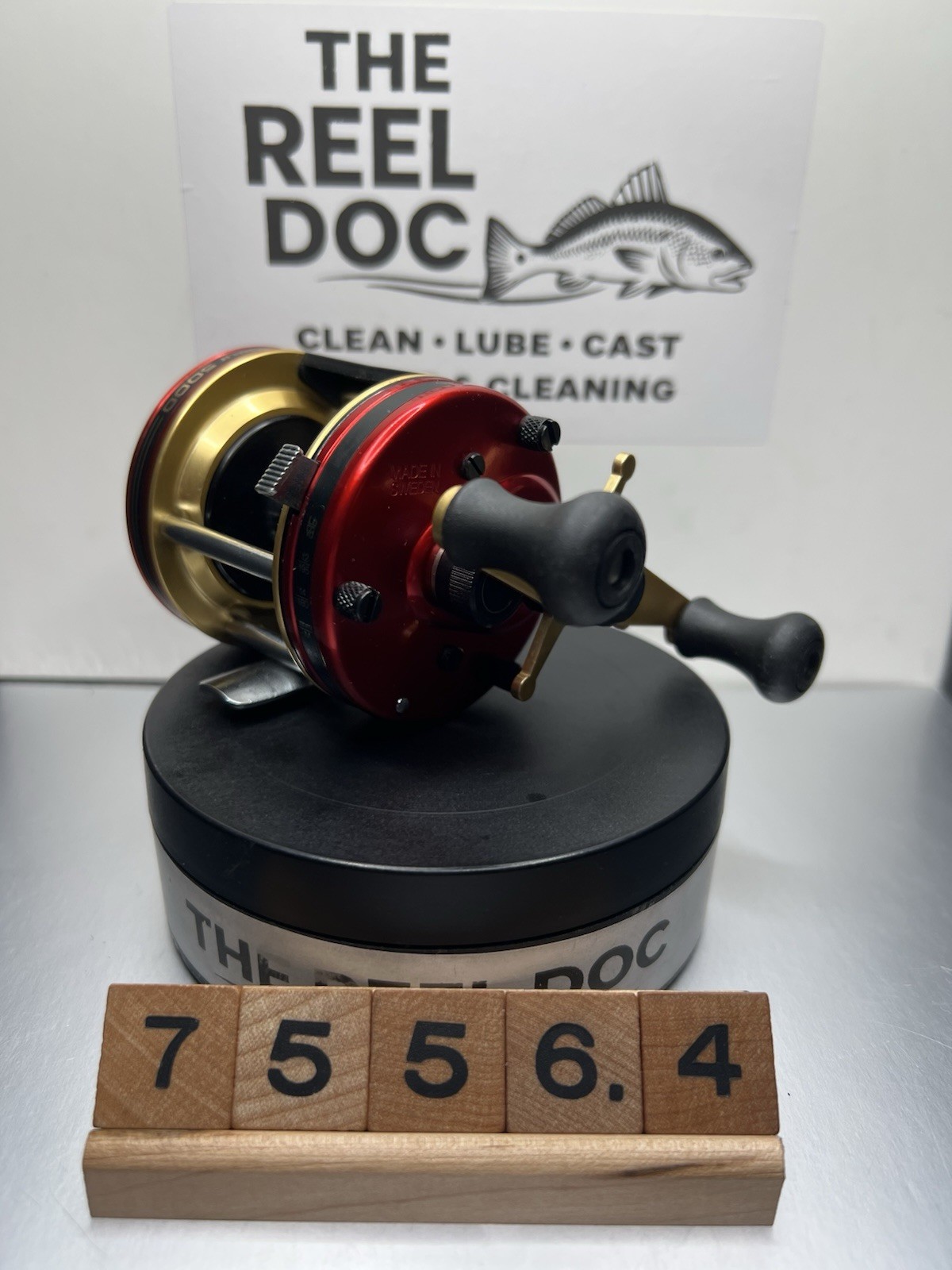 Abu Garcia 5000 35th Anniversary Red Gold Sweden 75564 Serviced By The Reel Doc
