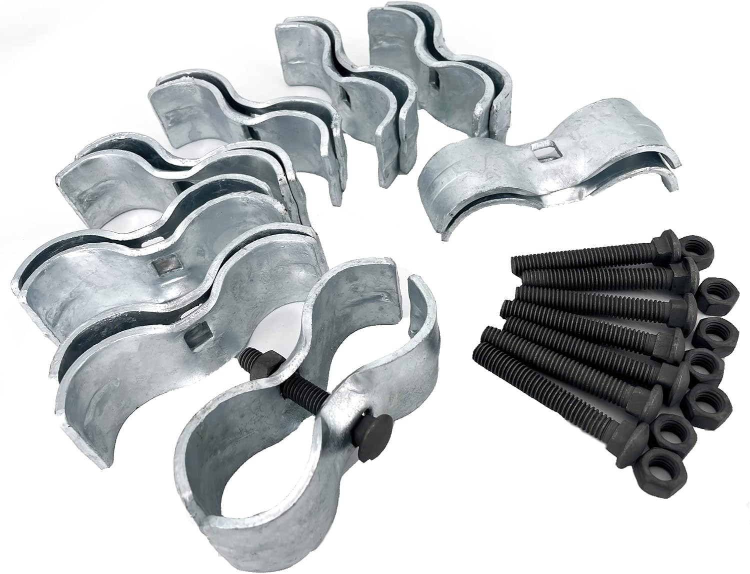 8 Set Dog Kennel Panel Clamps for 1-3/8" round Pipe Frame