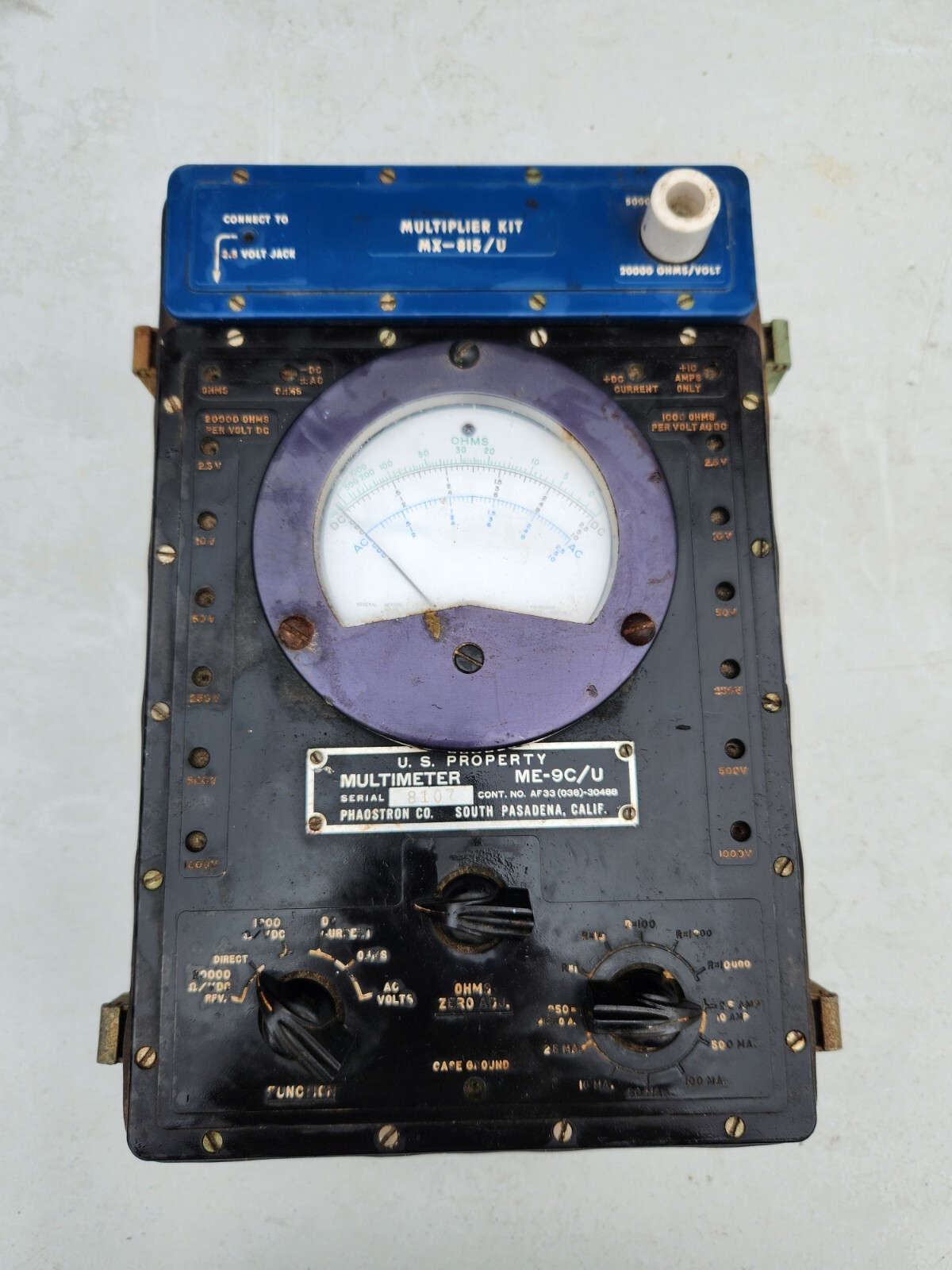 Military Radio Multimeter ME-9C/U TS-352/U