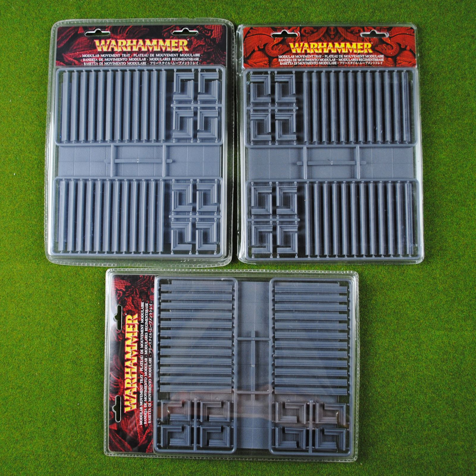 Warhammer Fantasy Modular Movement Trays (3 Sets!) Games Workshop Plastic Tray