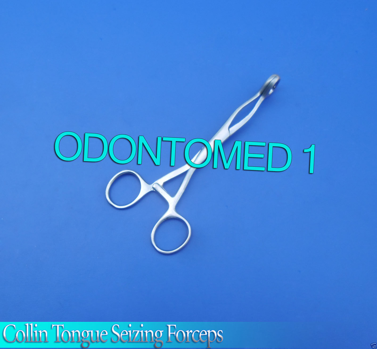 Surgical Collins Tongue Seizing Forceps 6.5" Jaws Wide 20mm Instruments