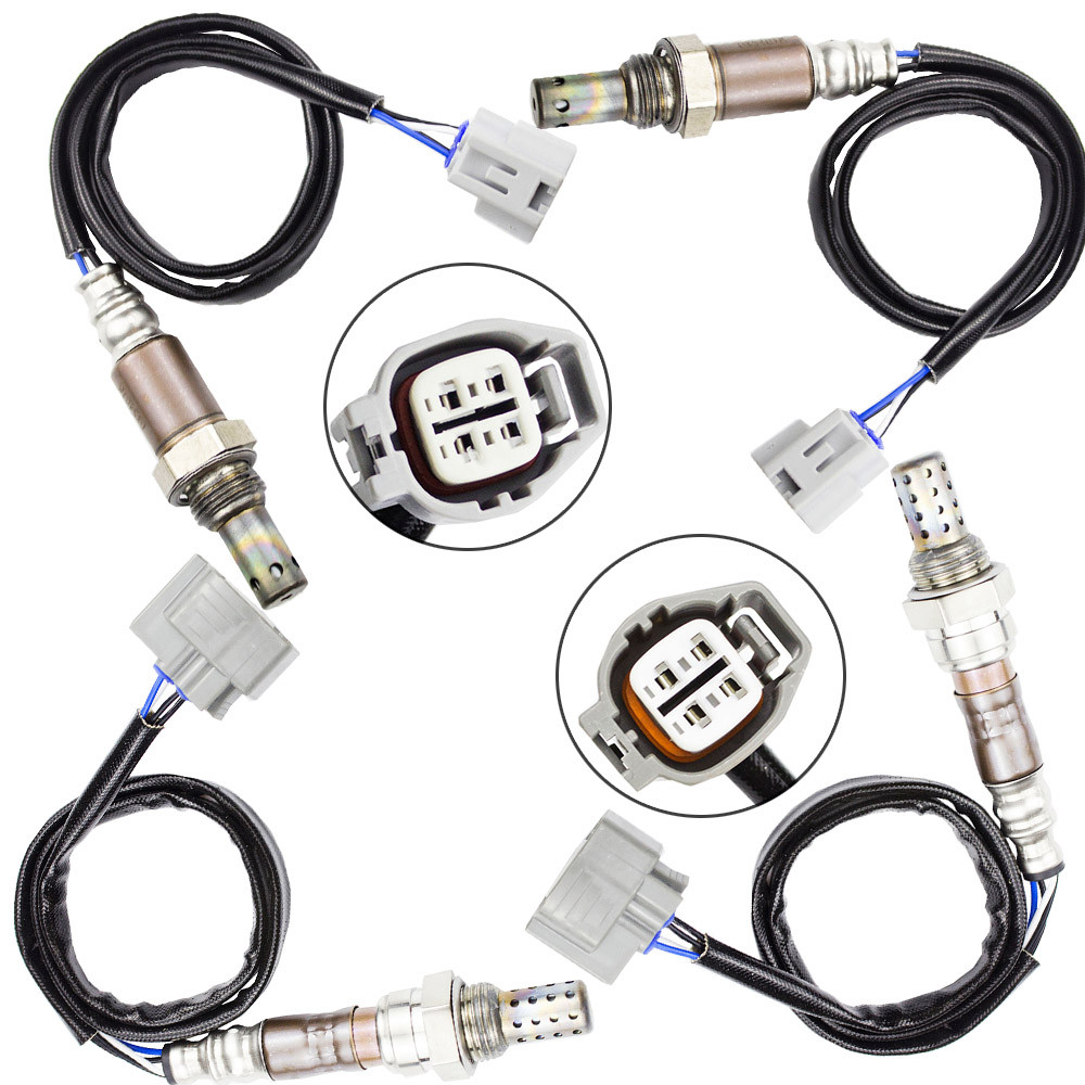 4PCS Up+Down Oxygen Sensor For Jaguar 2004-2005 XJ8 2003-2005 S-Type 2005 Super