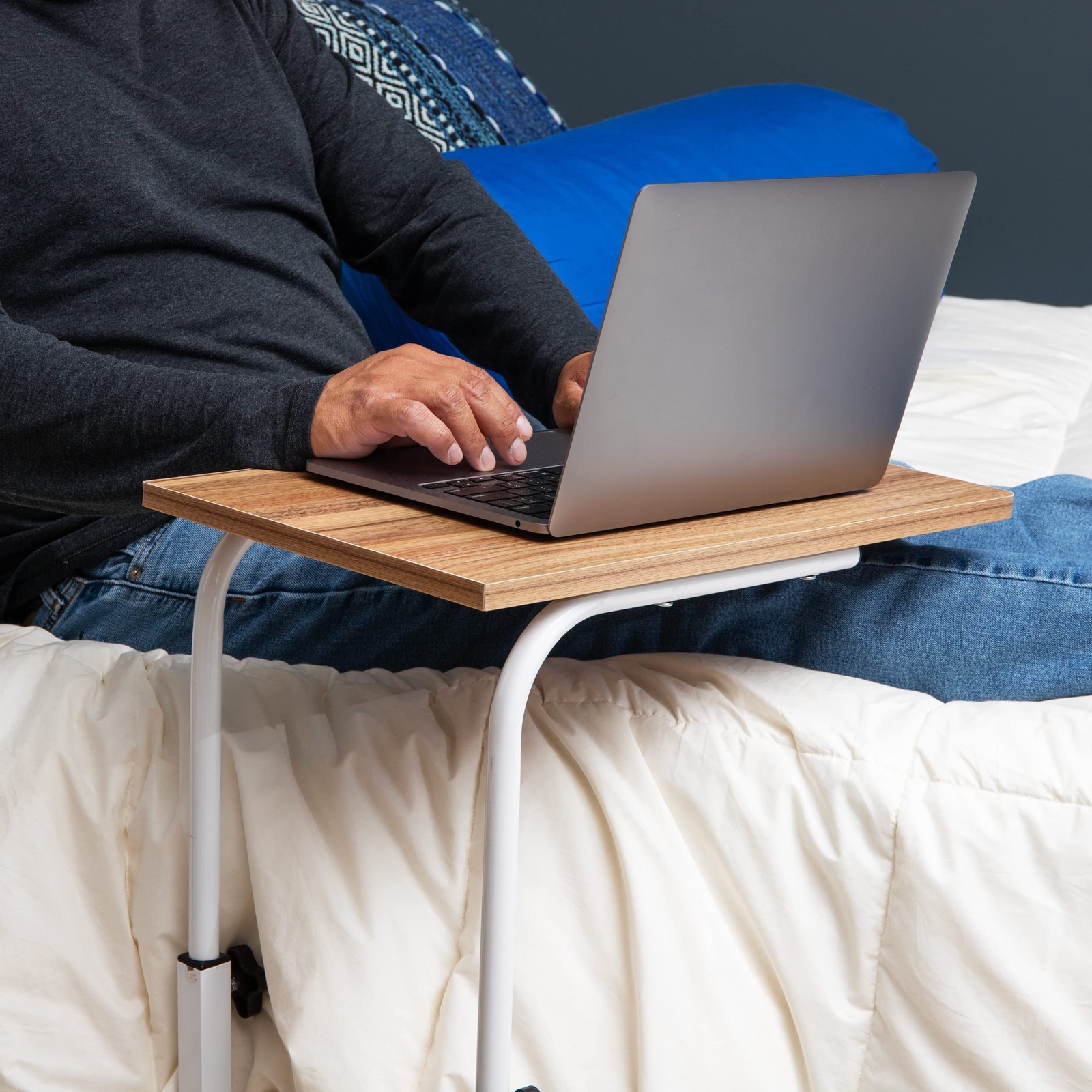 Mind Reader Standing Desk, Laptop Stand, Height Adjustable, Computer Table, W...