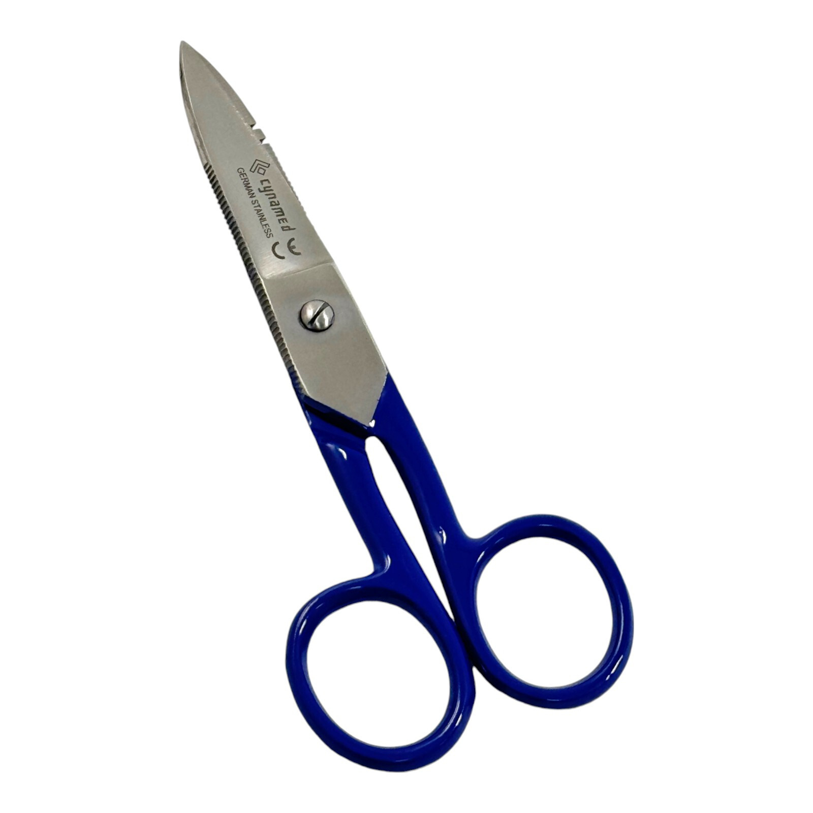 Electrical Wire Cutting and Stripping Scissors 5.25in,Black & Blue - Set of 2