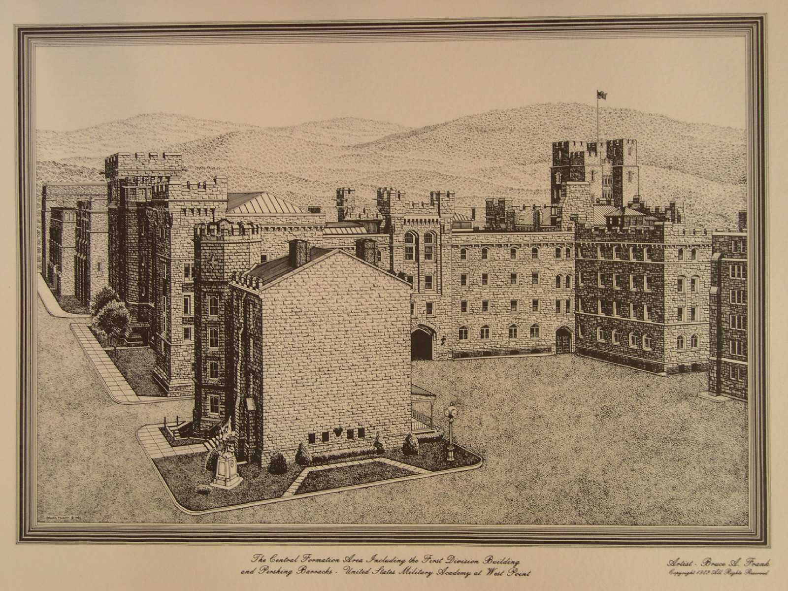 Central Formation Area (Including the First Division Building and drawing 11x14