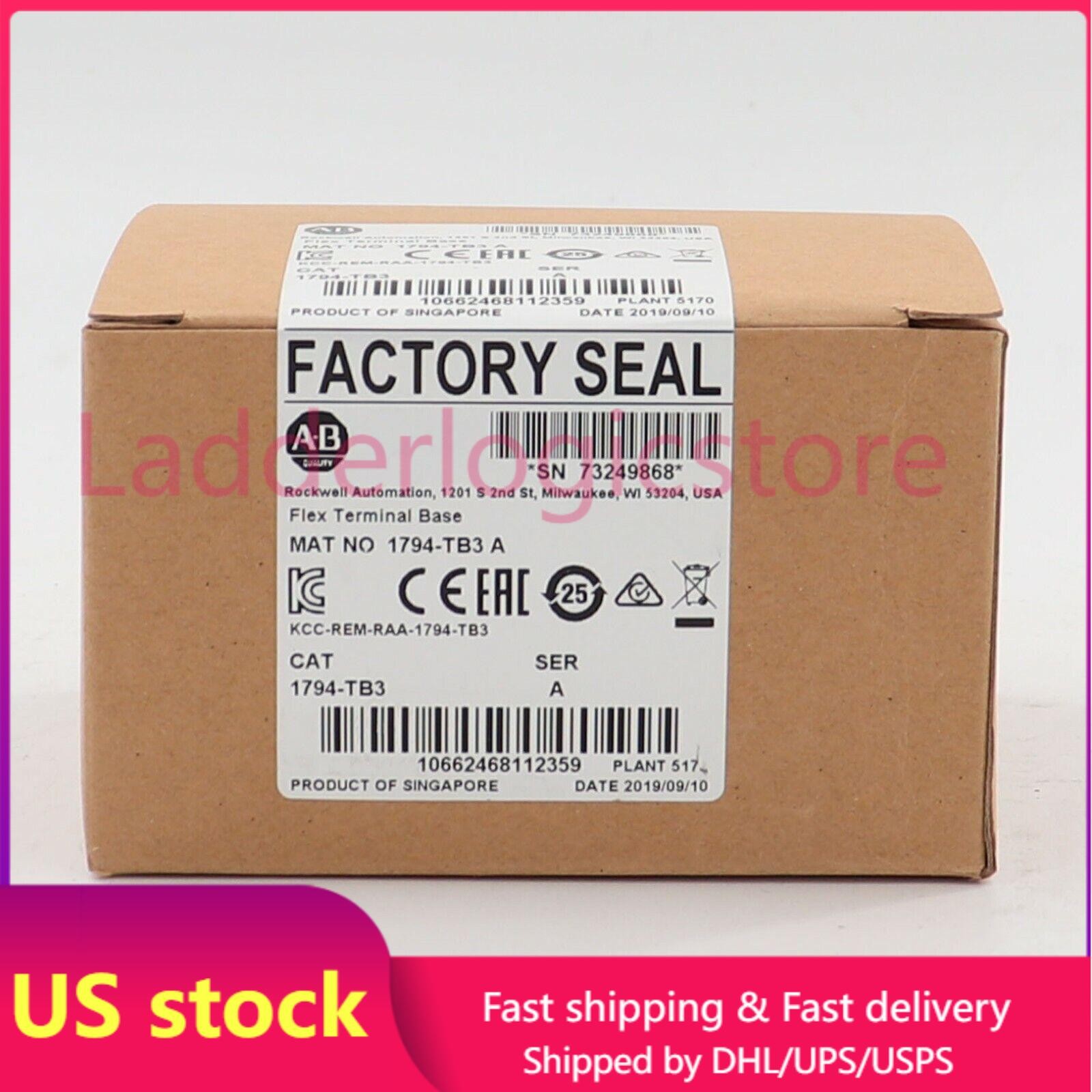 New Factory Sealed 1794-TB3 /A Flex Terminal Base Module 1794TB3 US