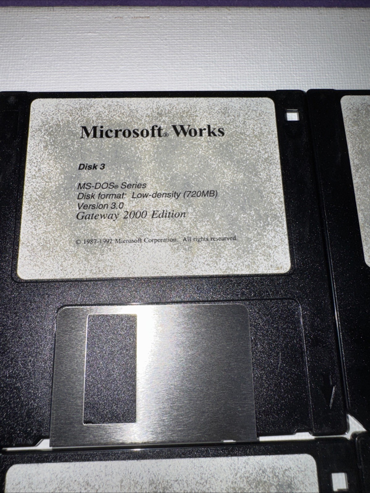Microsoft Works Version 3.0• 3.5" Floppy Vintage 2000/ 5 Disks