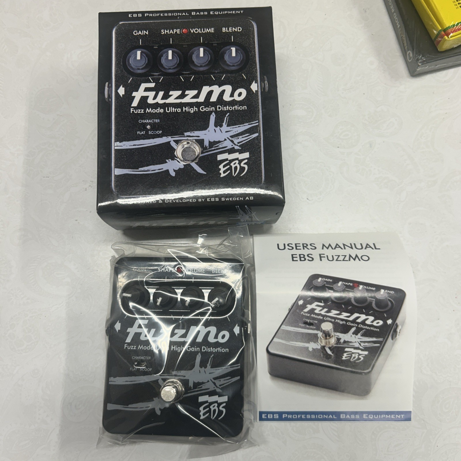 EBS Fuzzmo Fuzz Mode Ultra High Gain Distortion Guitar Effect Pedal