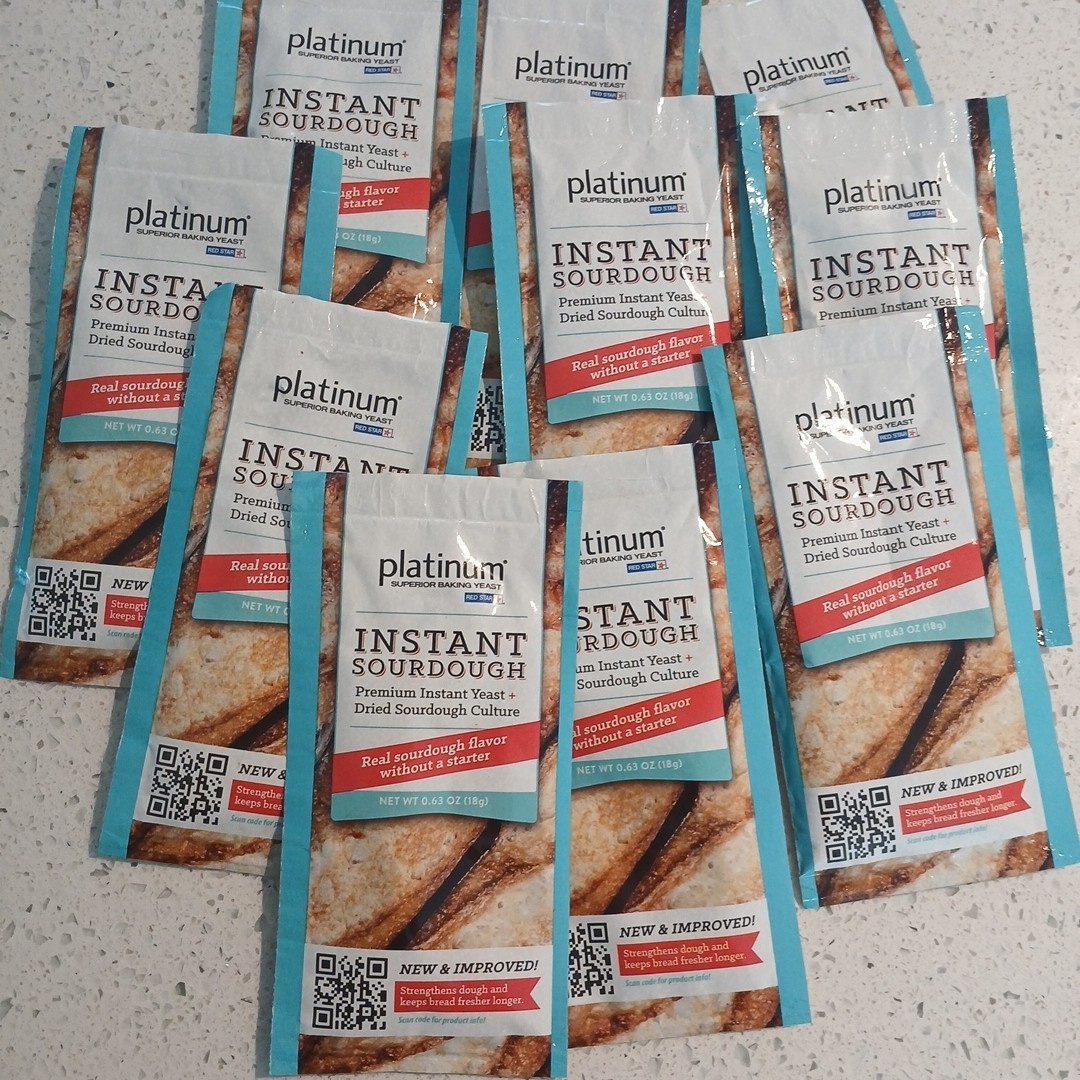 Red Star Superior Premium Baking Yeast Instant Sourdough 0.63 Oz (Pack Of 10)