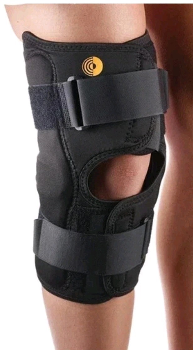 Corflex Cooltex 13" Anterior Closure Knee Wrap OP Pop wHinge Medium