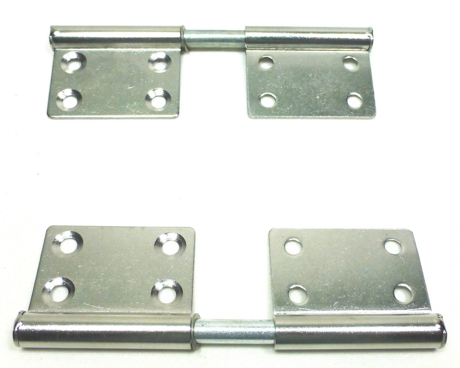 (2) Two Large Slip Off Hinges or Take Apart Hinges (Chromed)