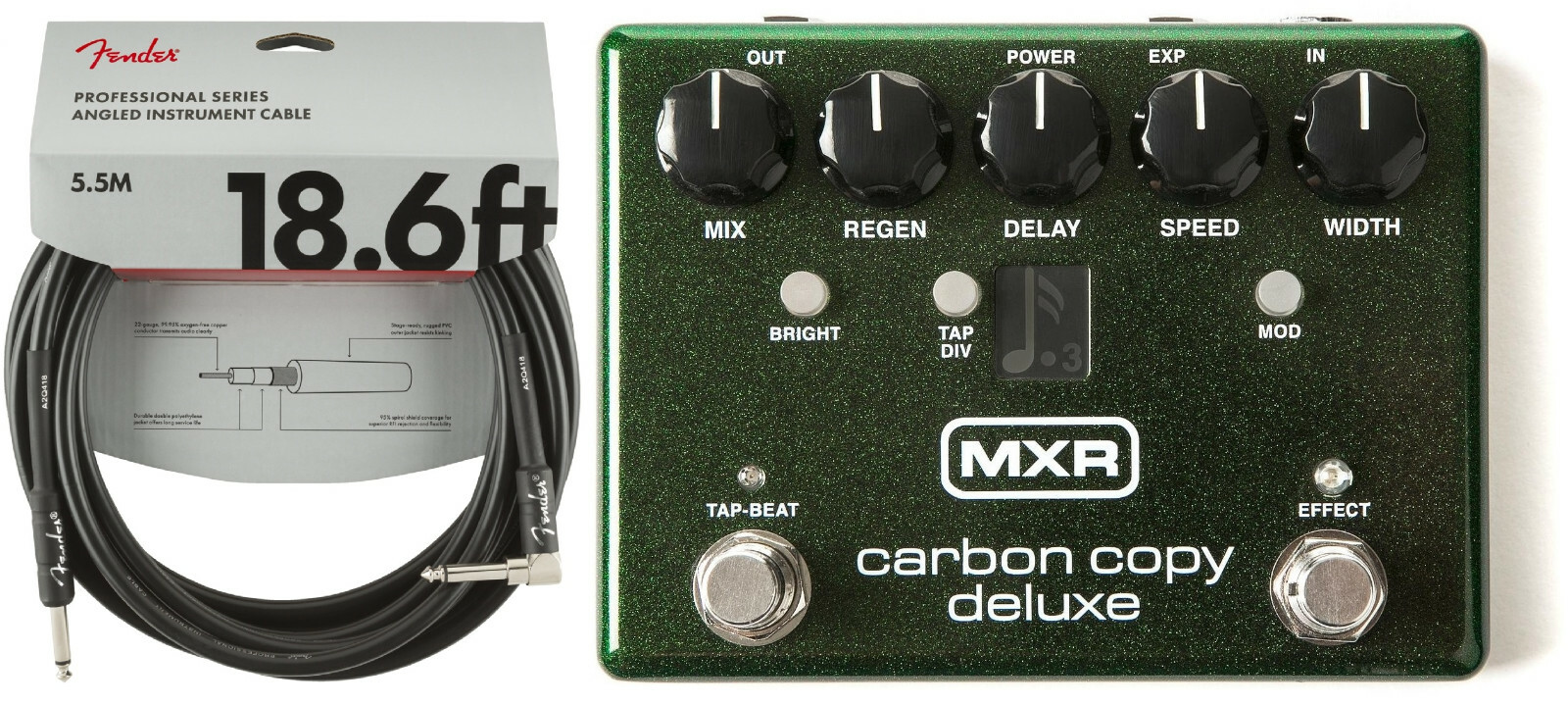 MXR Carbon Copy Deluxe Analog Delay Guitar Effects Pedal M292 ( FENDER 18FT )