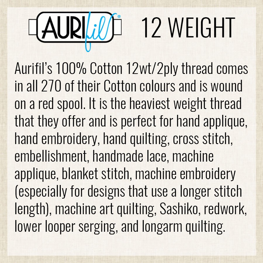 Mist 2606 | 12wt Small Spool 50M / 54Y | Aurifil