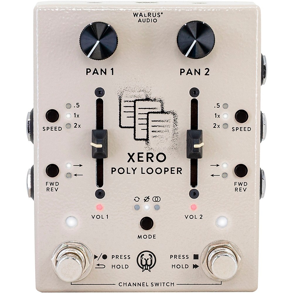 Walrus Audio Xero Polylooper DualChannel Looper Pedal Cream