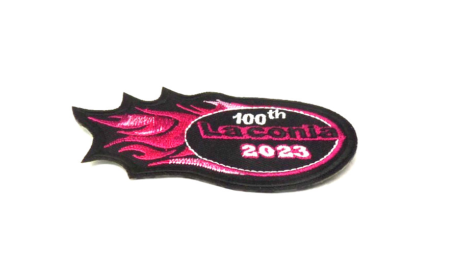 100'th Laconia 2023 Red Small Patch.