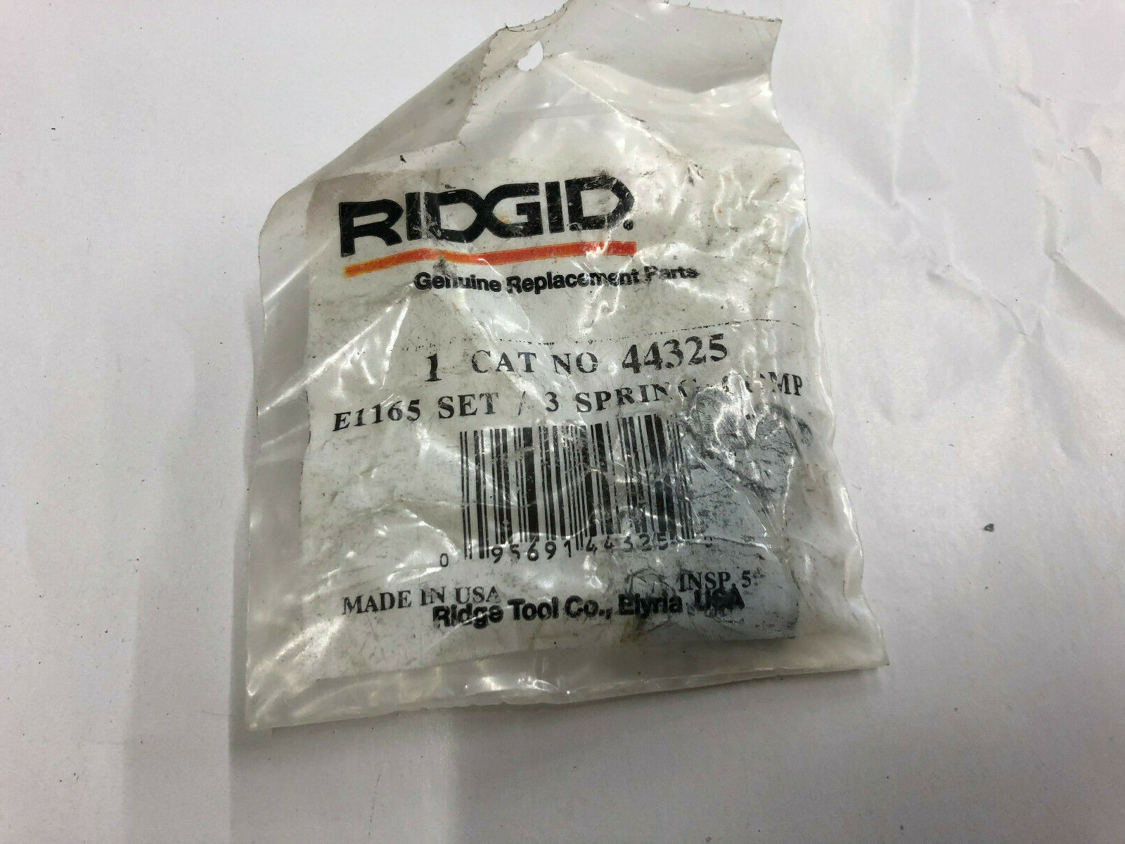 NEW Ridgid 44325, E1165 Set of 3 Springs Comp
