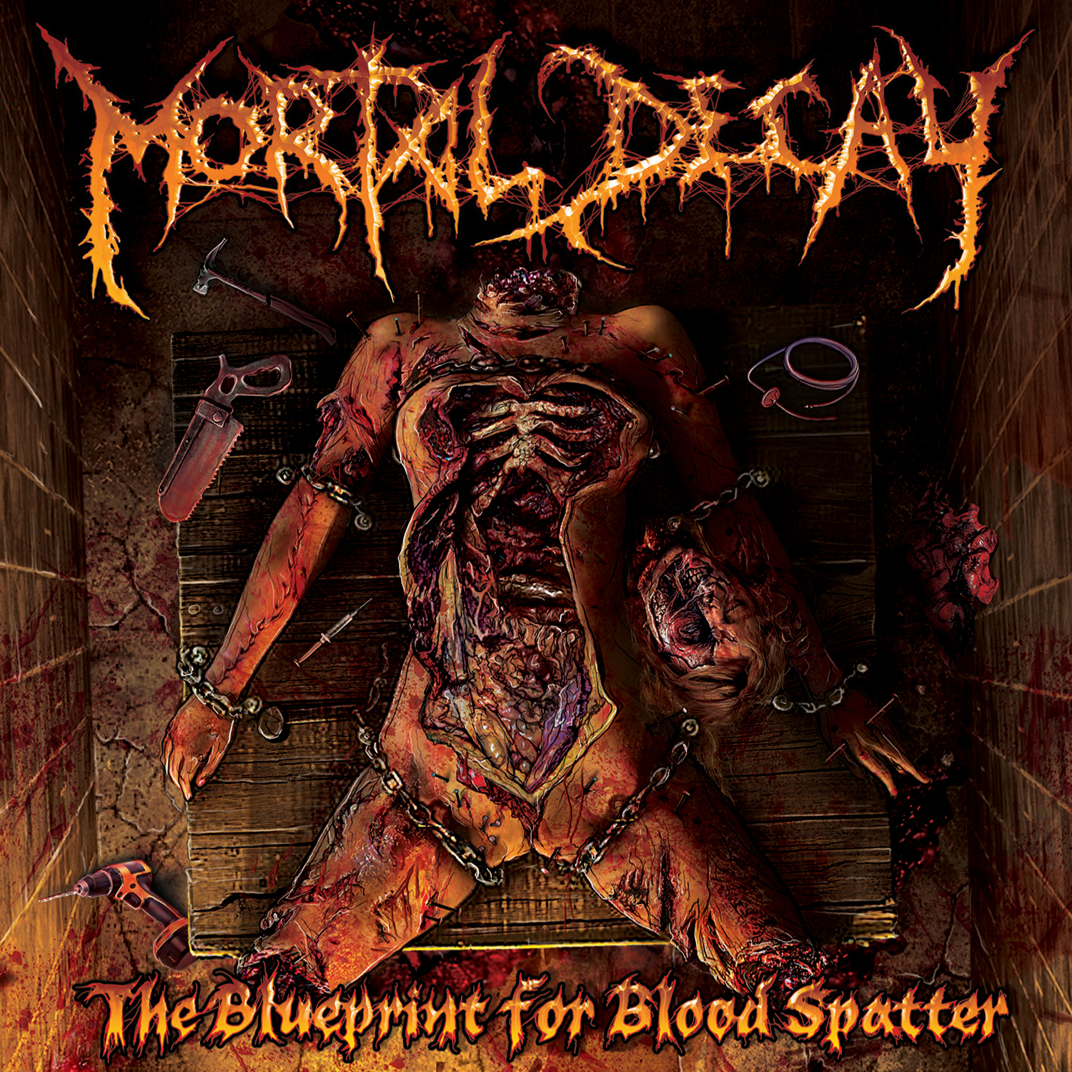 MORTAL DECAY "The Blueprint for Blood Spatter" death metal CD